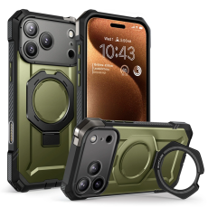 SupCase - Supcase iPhone 17 Pro Max Mobilskal Magsafe Kickstand UB Grip - Grön