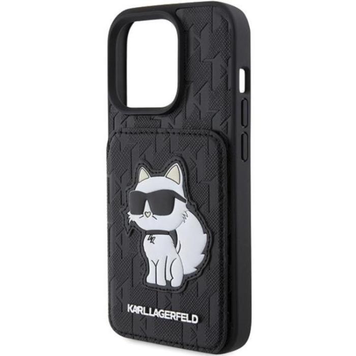 KARL LAGERFELD - Karl Lagerfeld iPhone 15 Pro Mobilskal Korthållare Choupette