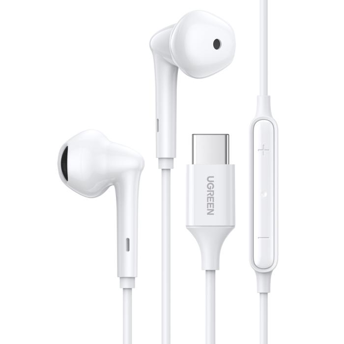 UTGATT5 - Ugreen In-Ear USB Hörlurar USB-C - Vit