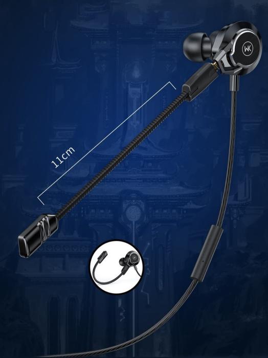 WK Design - WK Design In-Ear Gaming USB-C - Svart