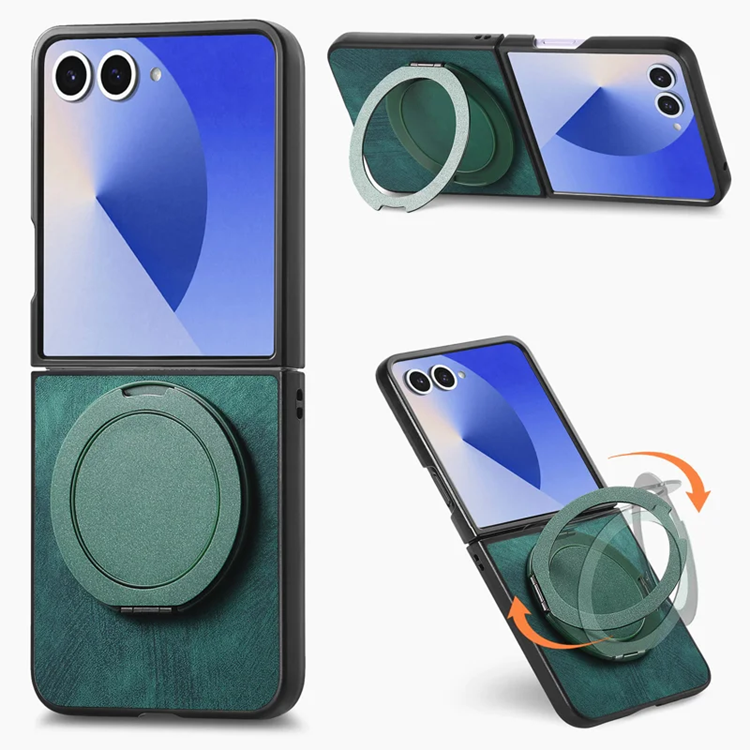 Galaxy Z Flip7 Mobilskal Magsafe Roterande Kickstand - Grön | 2353 | AlltMobil
