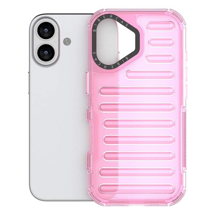 A-One Brand - iPhone 17 Mobilskal Stripe Design Detachable - Ljusrosa