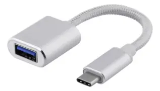 UTGATT1 - Deltaco USB-C Adapter 0.1m - Silver