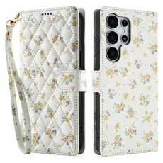 A-One Brand - Galaxy S25 Ultra Plånboksfodral Rhombic Floral A5