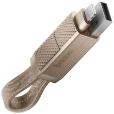 ENERGEA - Bazic USB-C/USB-A till USB-C/Lightning 60W Kabel 15cm 3A Alucable GoCharge