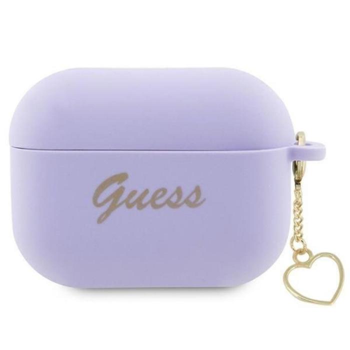 Guess - Guess Airpods Pro 2 Skal Charm Heart Collection - Lila