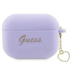 Guess - Guess Airpods Pro 2 Skal Charm Heart Collection - Lila