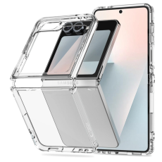 Tech-Protect - Tech-Protect Galaxy Z Flip 6/7 Mobilskal Flexair Hybrid - Clear