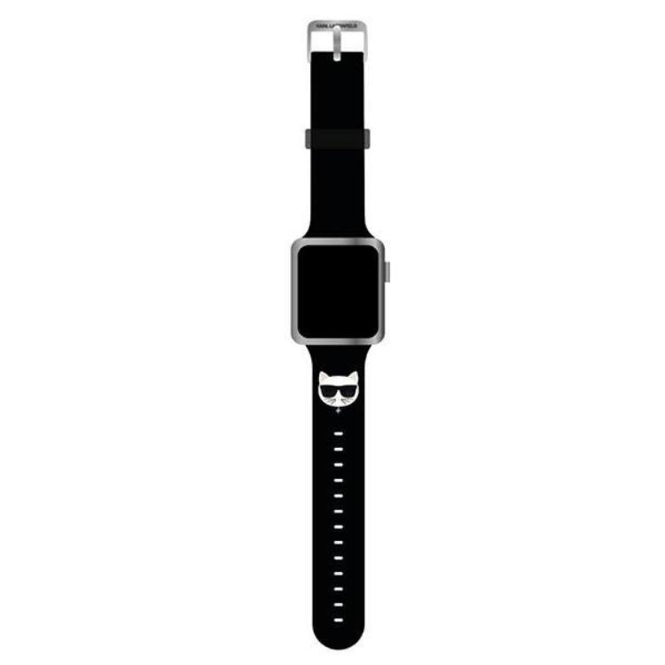 Karl Lagerfeld Silicone Choupette Heads Strap Apple Watch 42/44/45mm - Svart | 5123 | AlltMobil