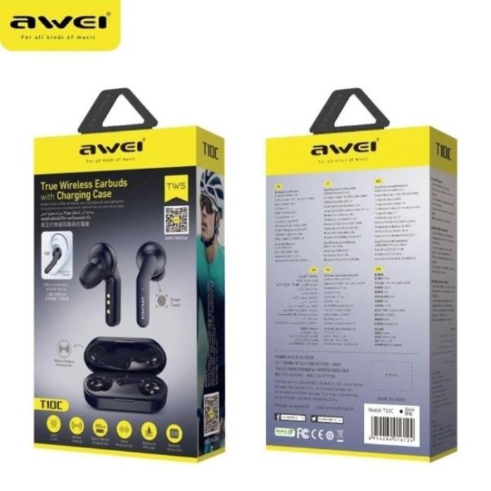 Awei - Awei TWS Bluetooth In-Ear Hörlurar T10C - Svart