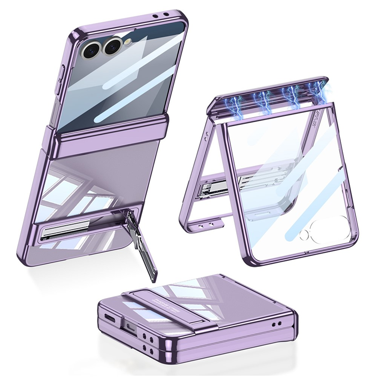 GKK Galaxy Z Flip 7 Mobilskal Magnetic Hinge Kickstand - Lila | 2353 | AlltMobil