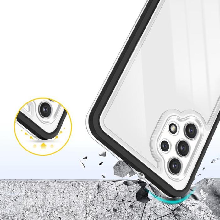 OEM - Galaxy A32 5G Skal Clear 3in1 - Svart