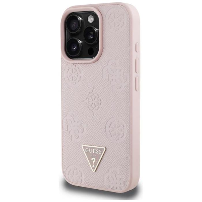 Guess - Guess iPhone 16 Pro Mobilskal MagSafe Hot Stamp Peony Triangle