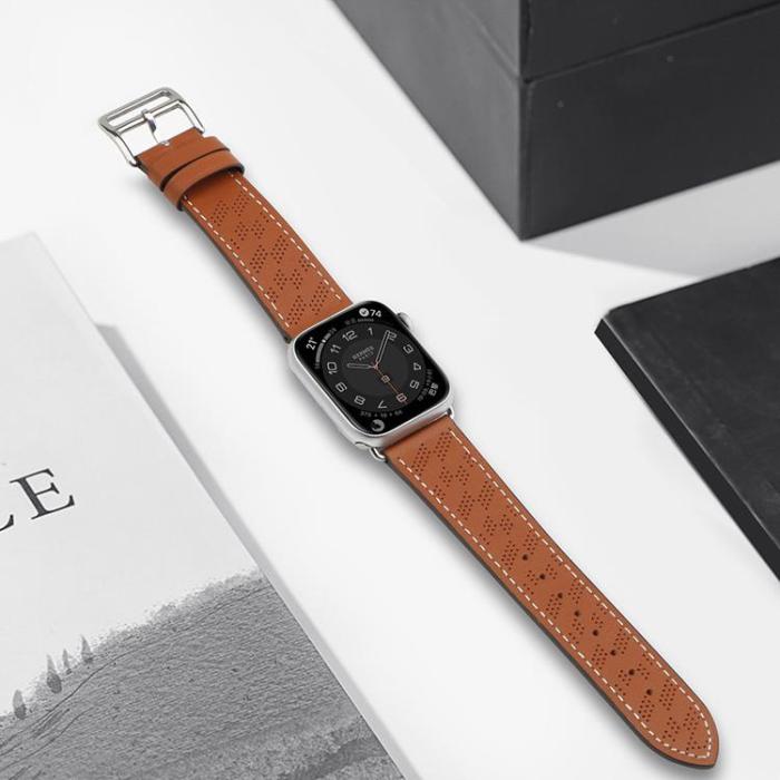 OEM - Apple Watch Ultra/SE/8/7/6/5/4 (41/42/38mm) Armband - Ljusbrun