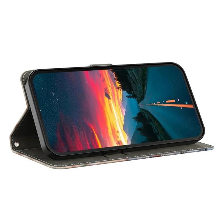 OEM - Samsung Galaxy A57 Plånboksfodral TPU + Konstläder - Färgglad Uggla