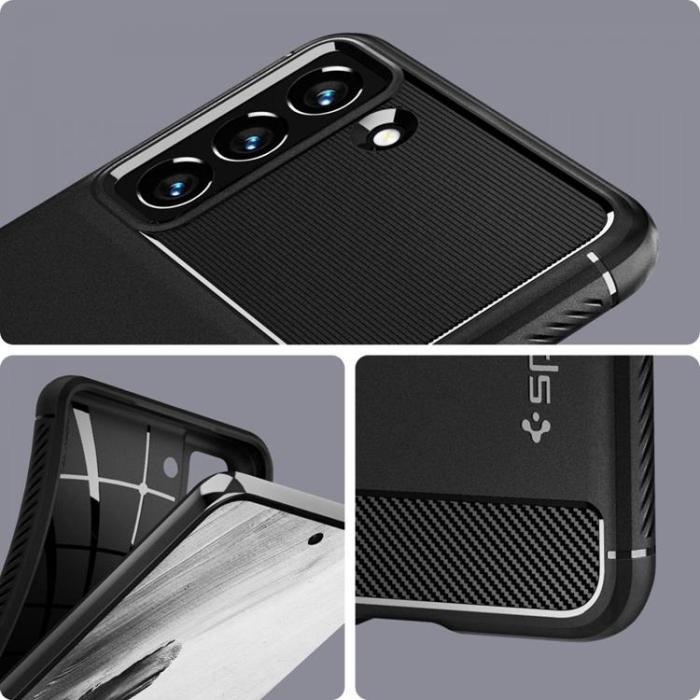 Spigen - Spigen Rugged Armor Skal Galaxy S21 FE - Matte Svart