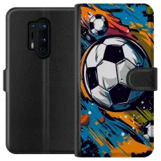 Gustaf - Pl&aring;nboksfodral till OnePlus 8 Pro med Fotbollar