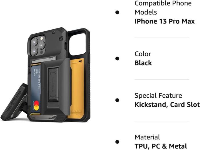 VERUS - VRS DESIGN Damda Glide Hybrid Skal iPhone 13 Pro Max - Svart