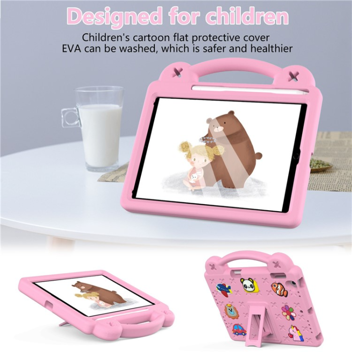 A-One Brand - iPad Air 2 (2014)/Air (2013) Skal EVA Kickstand Shockproof - Rosa