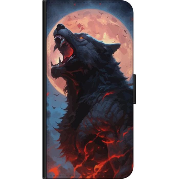 iSecrets - Plånboksfodral till Xiaomi Redmi Note 9 Pro med Ylande varg