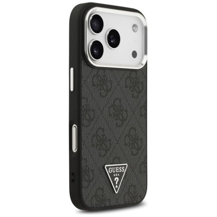 Guess - Guess iPhone 17 Pro Mobilskal MagSafe 4G Triangle Logo - Svart Silver
