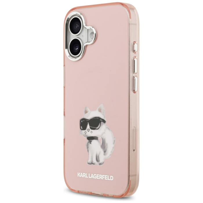 KARL LAGERFELD - Karl Lagerfeld Mobilskal till iPhone 17 Magsafe Aquarelle Choupette - Rosa