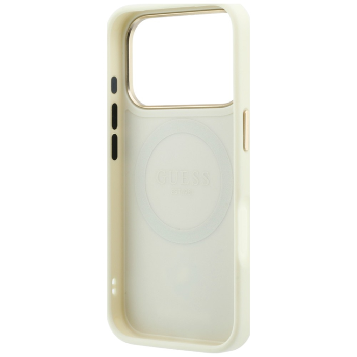 Guess - Guess Mobilskal För iPhone 18 Pro Max/17 Pro Max Magsafe Peony 4G Small Logo