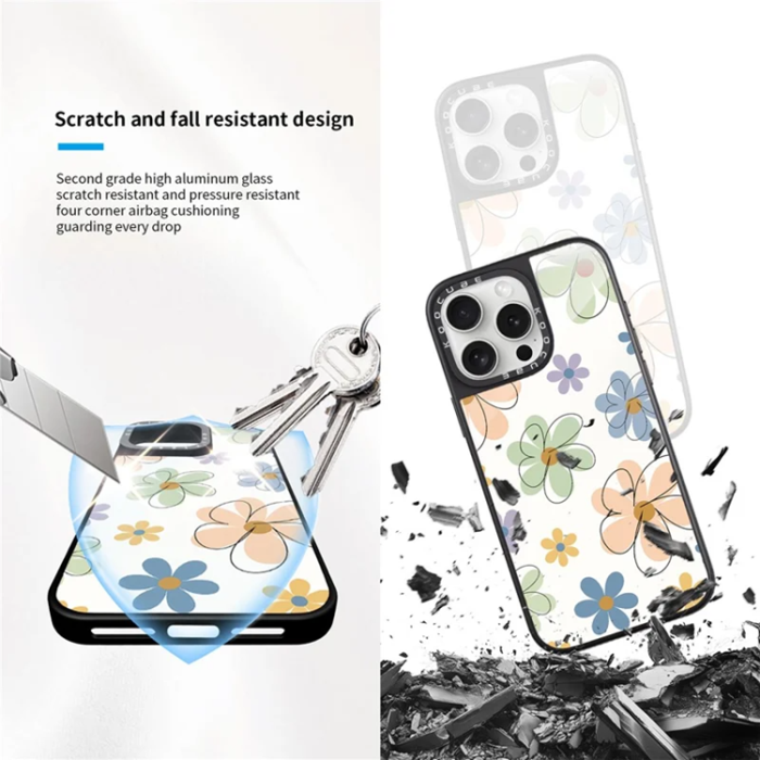 A-One Brand - iPhone 14 Pro Max Mobilskal MagSafe Aluminium Silikon