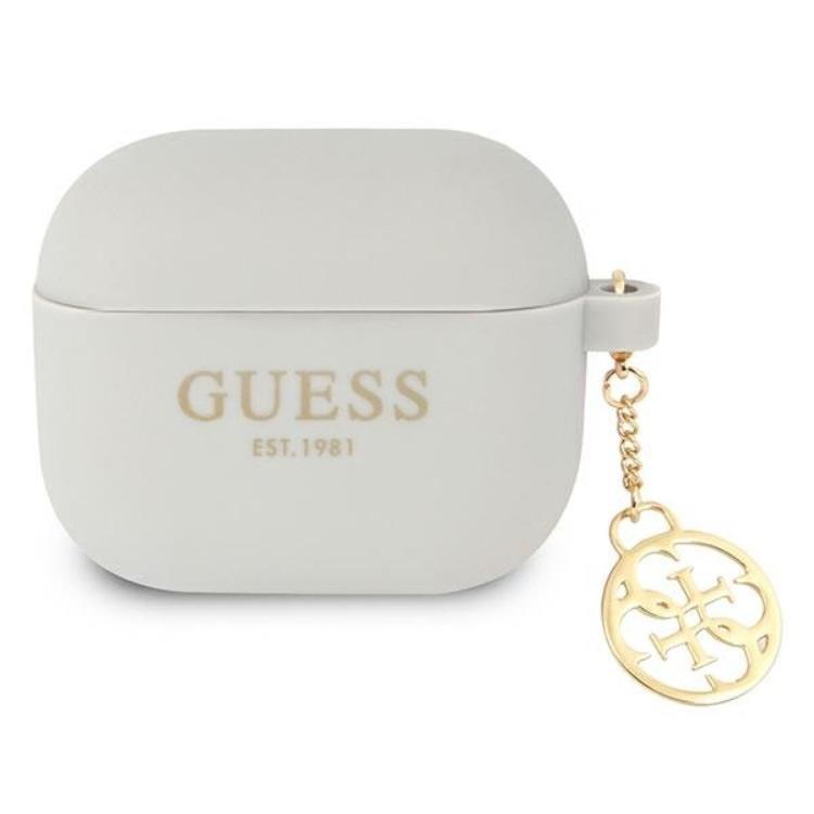 Guess AirPods 3 Skal Silicone Charm Collection - Grå | 2353 | AlltMobil