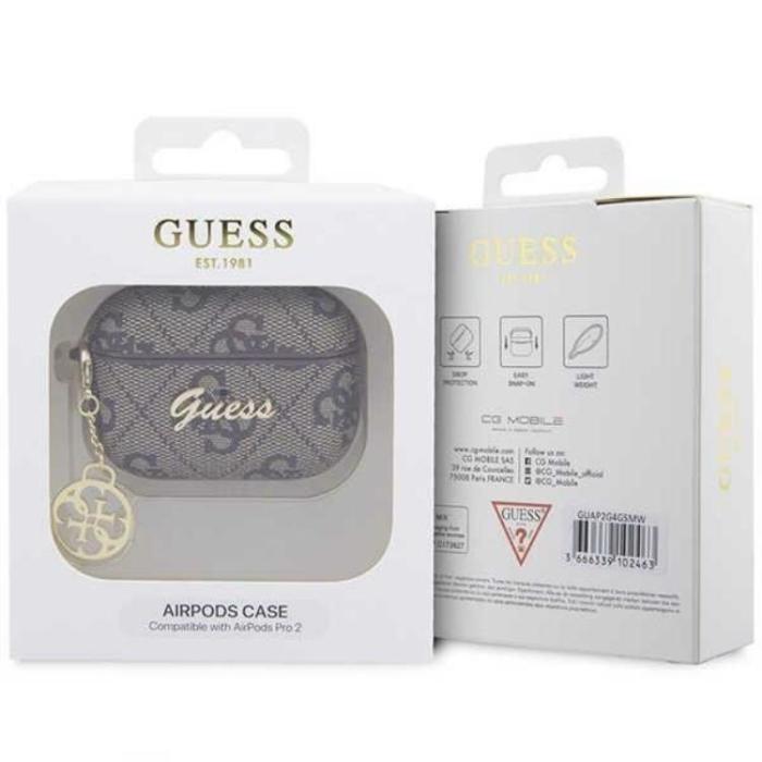 Guess - Guess Airpods Pro 2 Skal Charm Collection - Brun