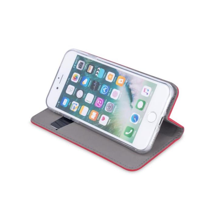 OEM - iPhone 16 Pro Plånboksfodral Smart Magnet - Röd
