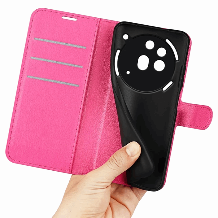 A-One Brand - Nothing Phone (3a) Pro Plånboksfodral Litchi Texture - Rosa