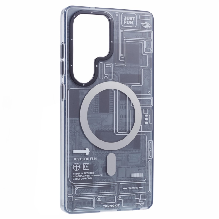 YOUNGKIT - YOUNGKIT Galaxy S25 Ultra Mobilskal MagSafe IMD Circuit - Svart
