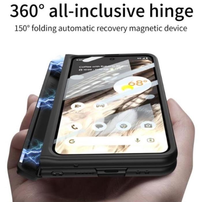 GKK - GKK Google Pixel Fold Mobilskal Kickstand Hård PC - Svart