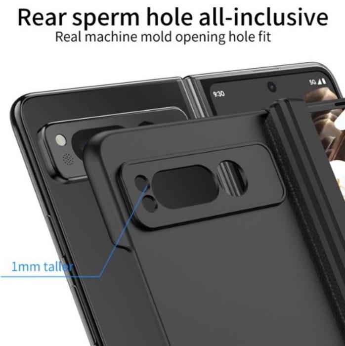 GKK - GKK Google Pixel Fold Mobilskal Kickstand Hård PC - Svart