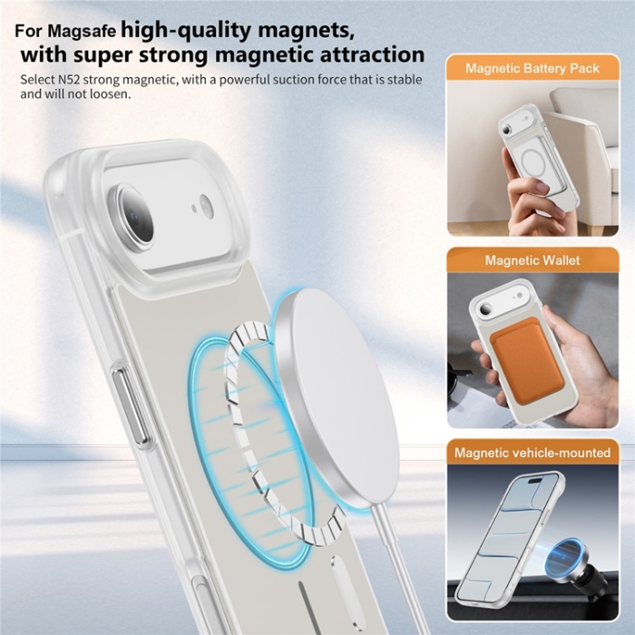 A-One Brand - iPhone Air Mobilskal MagSafe Skin Touch TPU PC - Vit