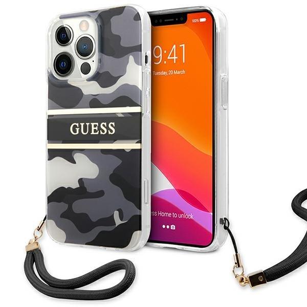 Guess Camo Strap Collection Skal iPhone 13 Pro Max - Svart | 2353 | AlltMobil