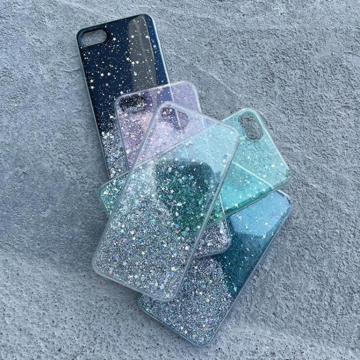 Wozinsky - Wozinsky Star Glitter Shining Skal Xiaomi Mi 10T Lite - Grön