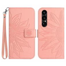 A-One Brand - Sony Xperia 1 VII Plånboksfodral Med Handledsrem - Ljusrosa