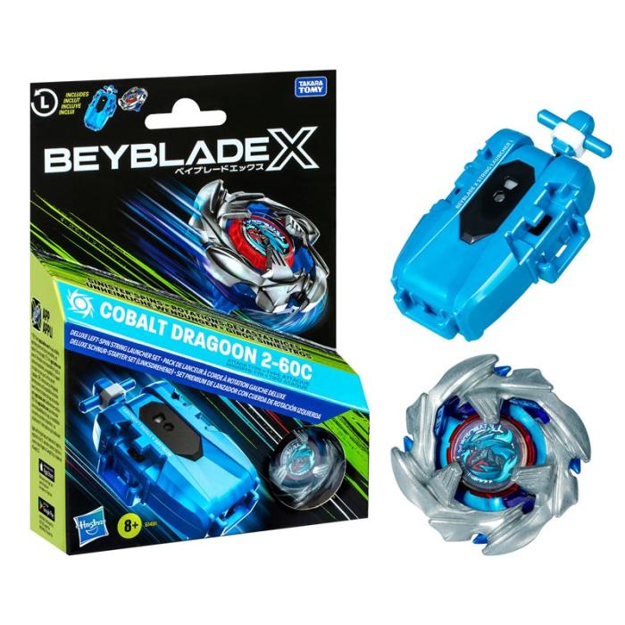 BEYBLADE - BEYBLADE BBX Deluxe Launcher & Top Cobalt Dragoon Roosevelt