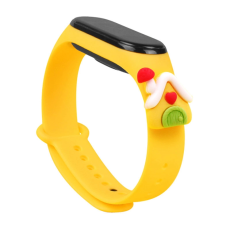 OEM - Xiaomi Mi Smart Band 5/6 Silikon Strap Xmas House - Gul