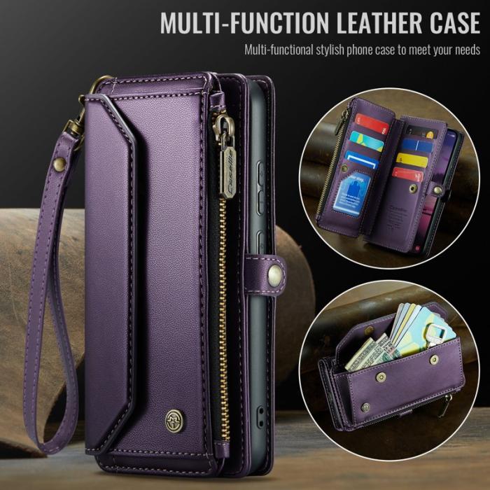 Caseme - CaseMe Mobilfodral för Samsung Galaxy S26 Plus Konstläder 10 kortfack - Lila