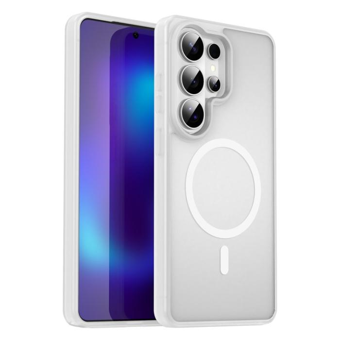 OEM - Mobilskal för Samsung Galaxy S26 Ultra Magnetiskt TPU + PC - Matt Vit