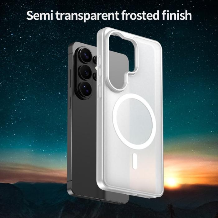 OEM - Mobilskal för Samsung Galaxy S26 Ultra Magnetiskt TPU + PC - Matt Vit