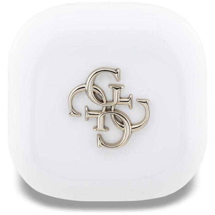 Guess - Guess TWS In-Ear Hörlurar Bluetooth 4G Metal Logo - Vit