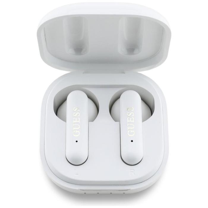 Guess - Guess TWS In-Ear Hörlurar Bluetooth 4G Metal Logo - Vit