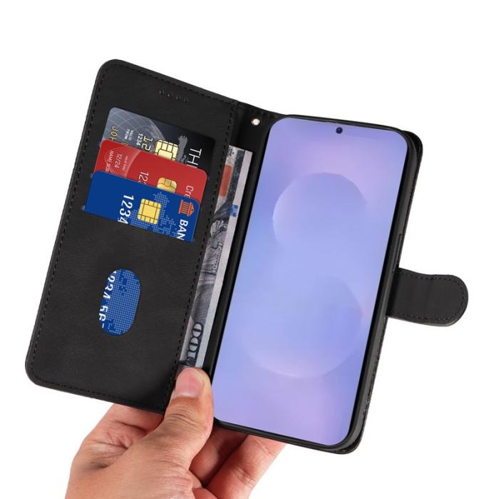 OEM - Samsung Galaxy S26 / S26 Pro Plånboksfodral Ställ Konstläder - Svart