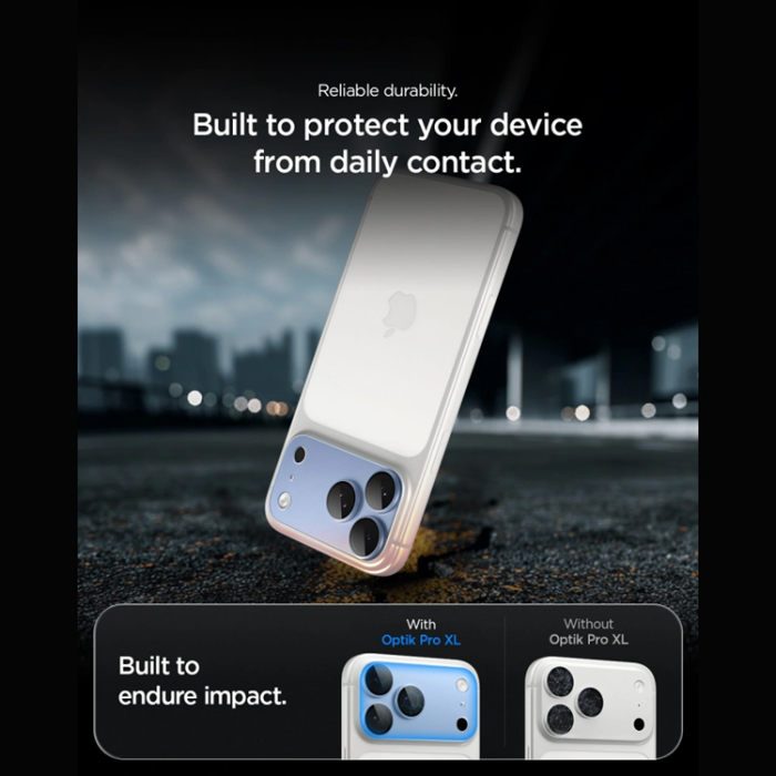 Spigen - Spigen Härdat Glas Kameraskydd för iPhone 18 Pro EZ Fit - Ljusblå