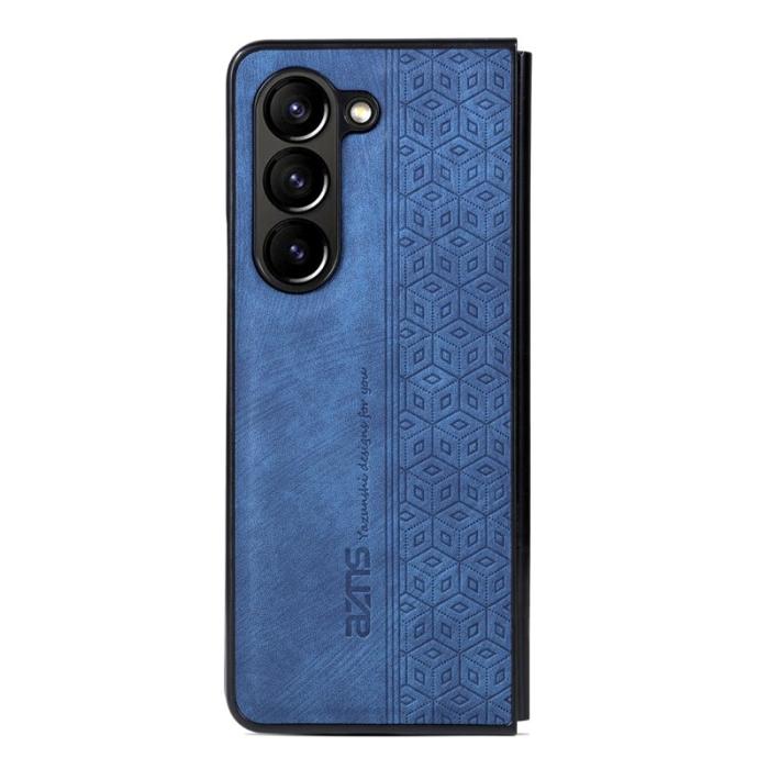 AZNS - AZNS Samsung Galaxy Z Fold5 Plånboksfodral Konstläder - Blå