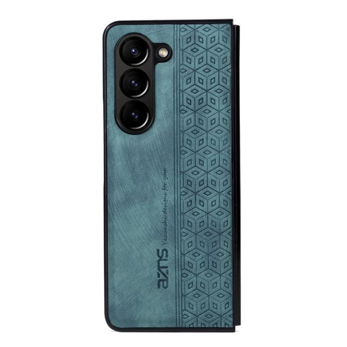 AZNS - AZNS Samsung Galaxy Z Fold5 Plånboksfodral Konstläder - Grön